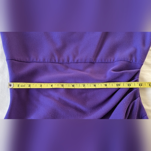 DvF Jori Ruched Sheath Dress in royal purple size 2 - Picture 8 of 14